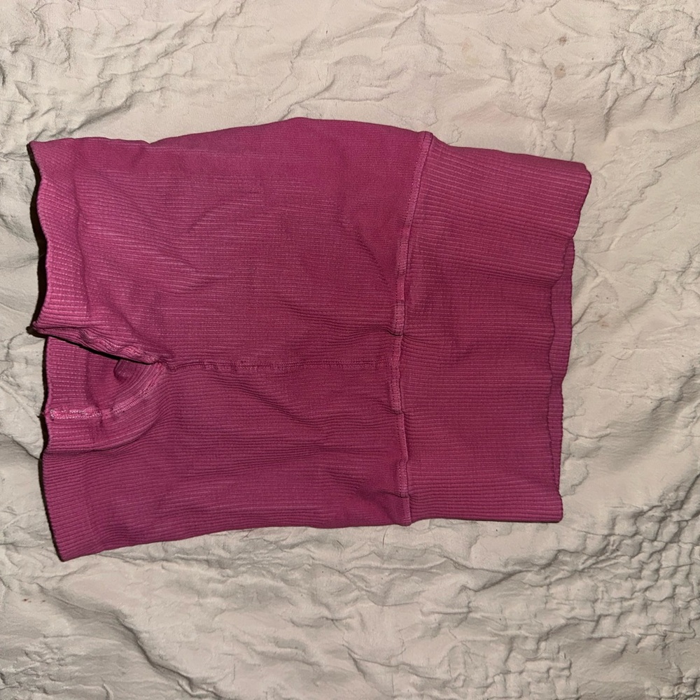 NWOT FP Movement by Free People Ribbed Bike Shorts - pink